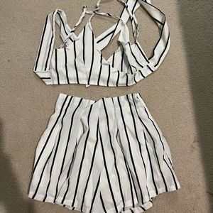Two piece striped set